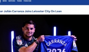 官方：阿根廷前锋卡兰萨从费耶诺德租借到莱斯特城，为期一个赛季